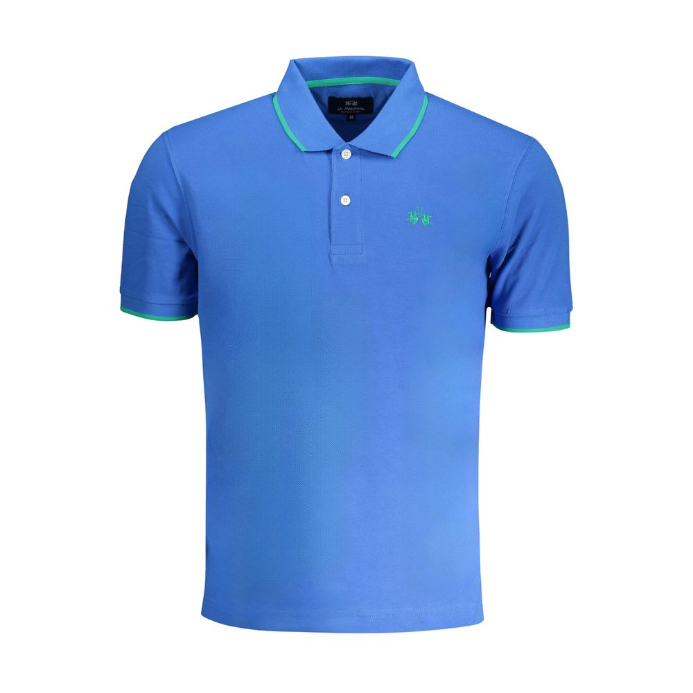 La Martina Cotton Polo Shirt in Blue
