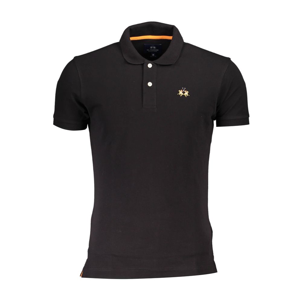 La Martina Βαμβακερό Polo σε Μαύρο