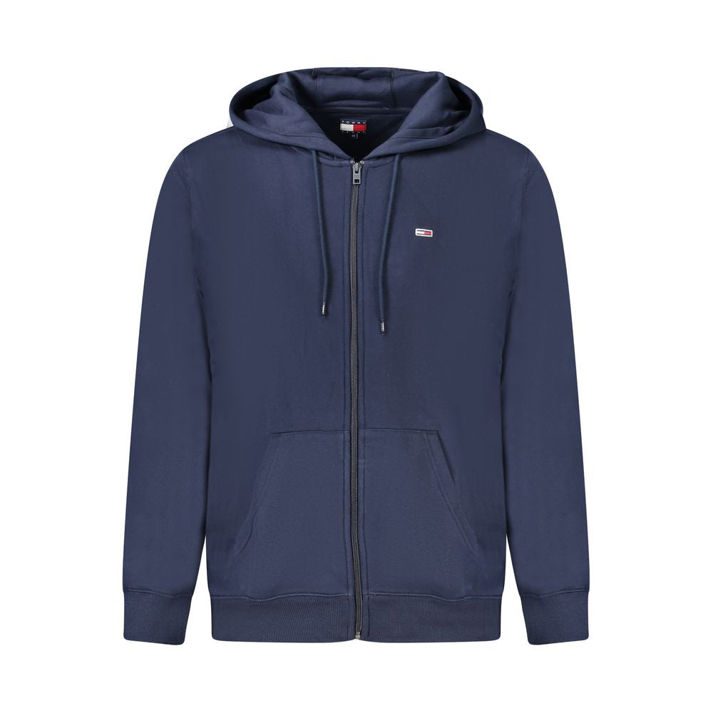 Blue Cotton Men's Hooded Sweatshirt mens luxury fashion - Mens Edit