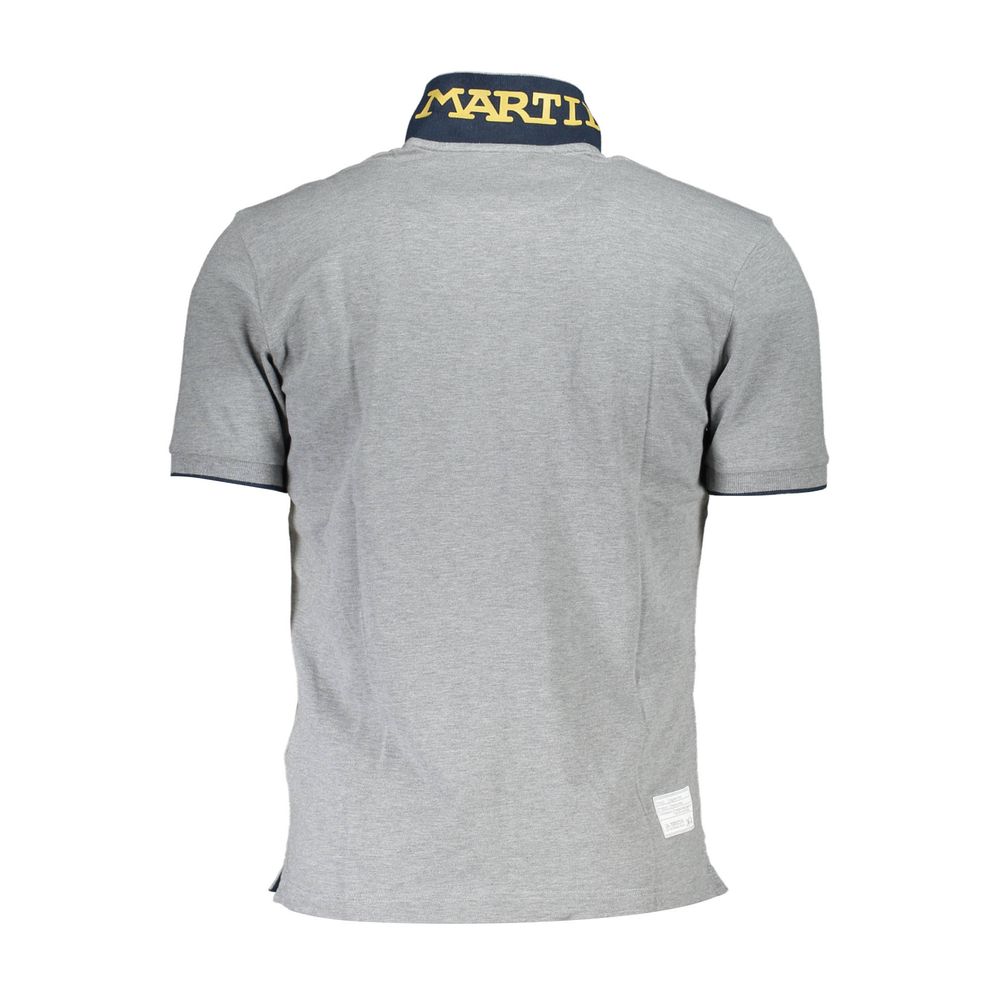 La Martina Cotton Polo Shirt in Grey