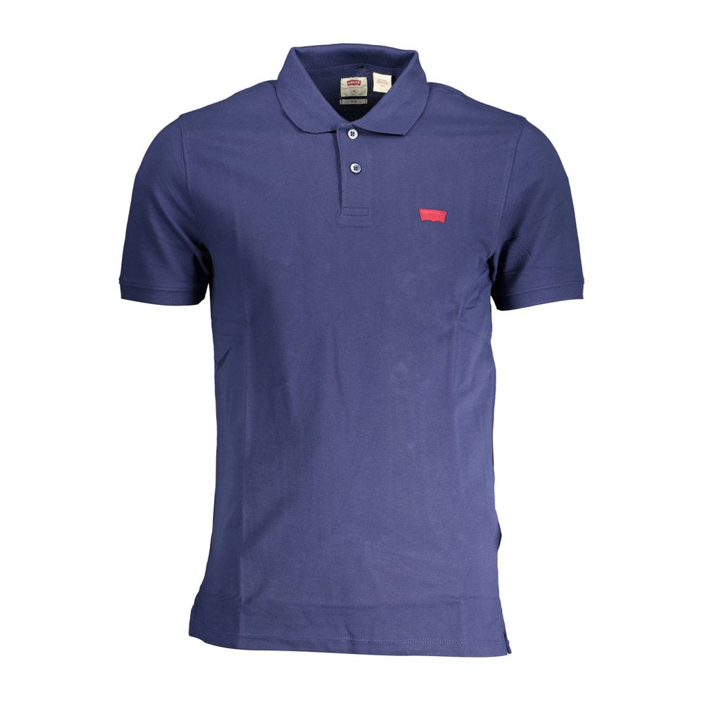 Levi's Blue Cotton Polo
