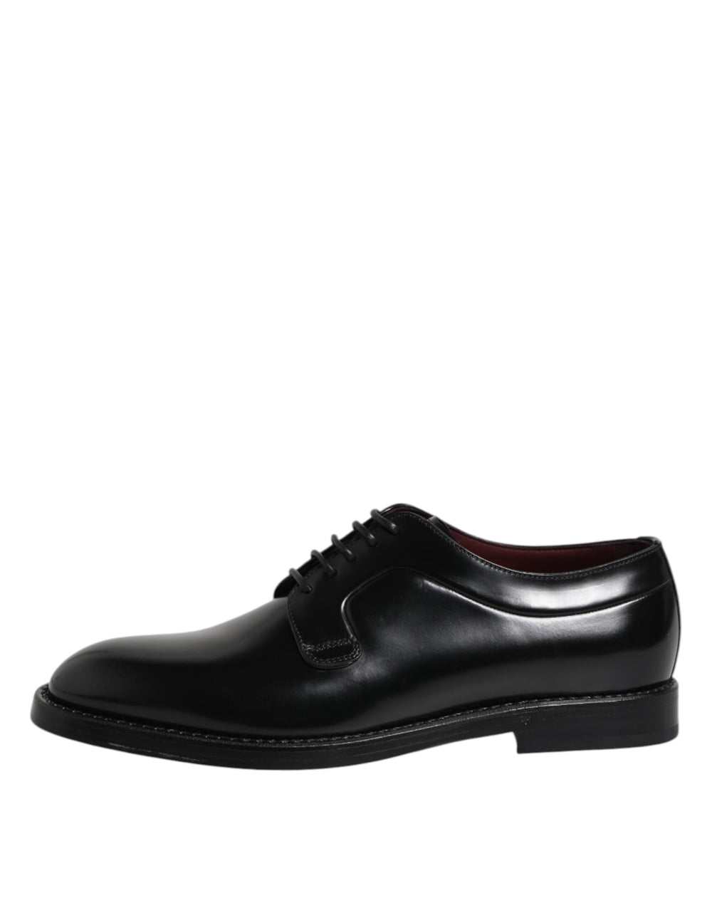 Dolce & Gabbana Calf Leather Lace-Up Derby Shoes in Black