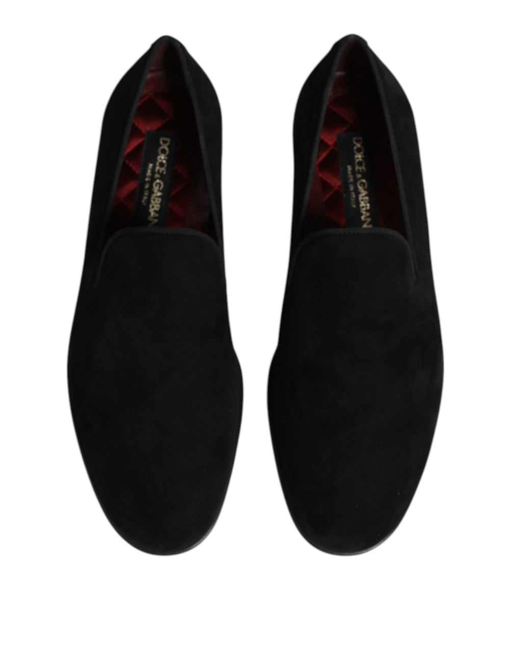 Dolce & Gabbana Suede Slip-On Loafers in Black