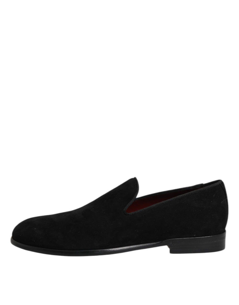 Dolce & Gabbana Suede Slip-On Loafers in Black