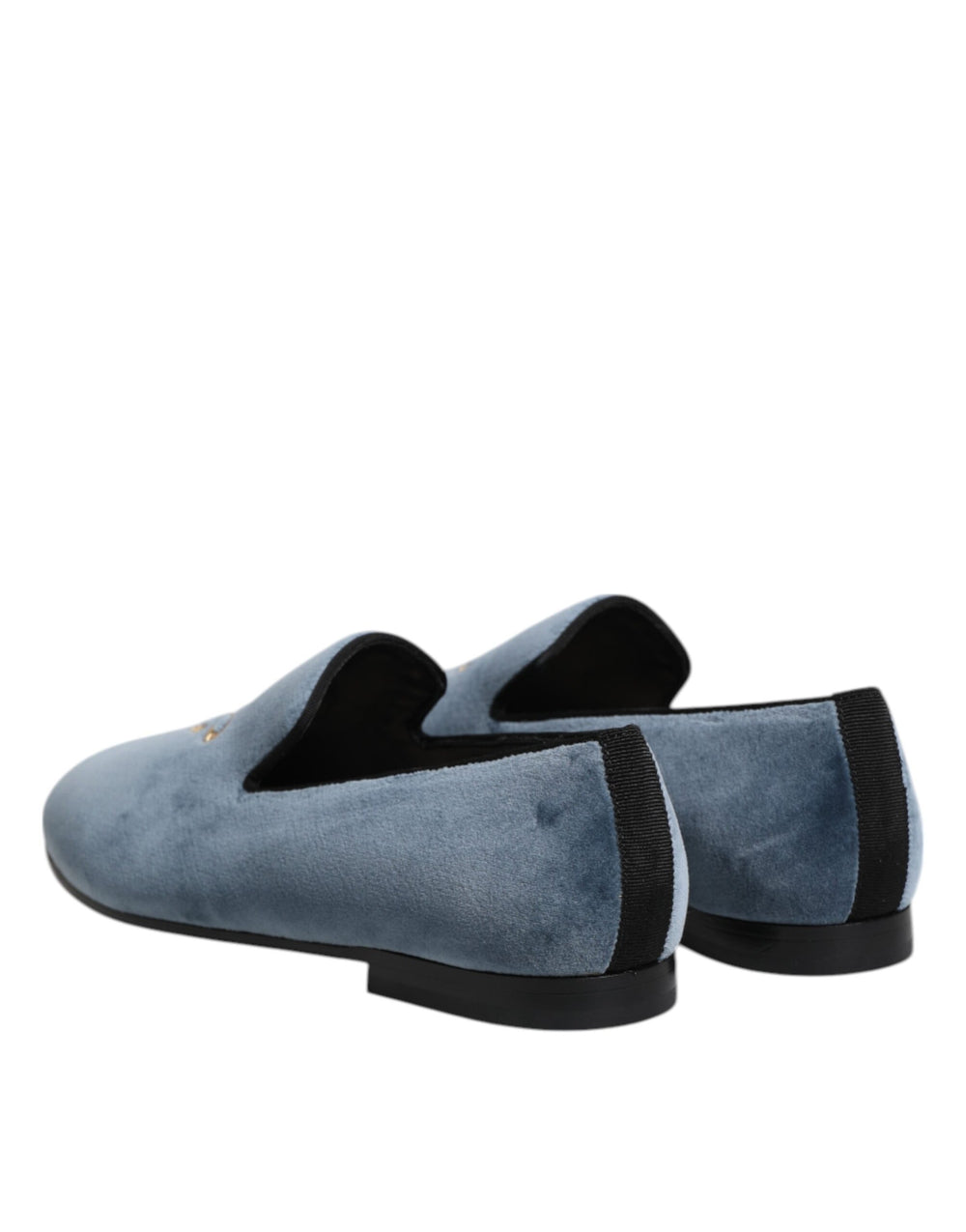 Dolce & Gabbana Velvet Loafers in Blue