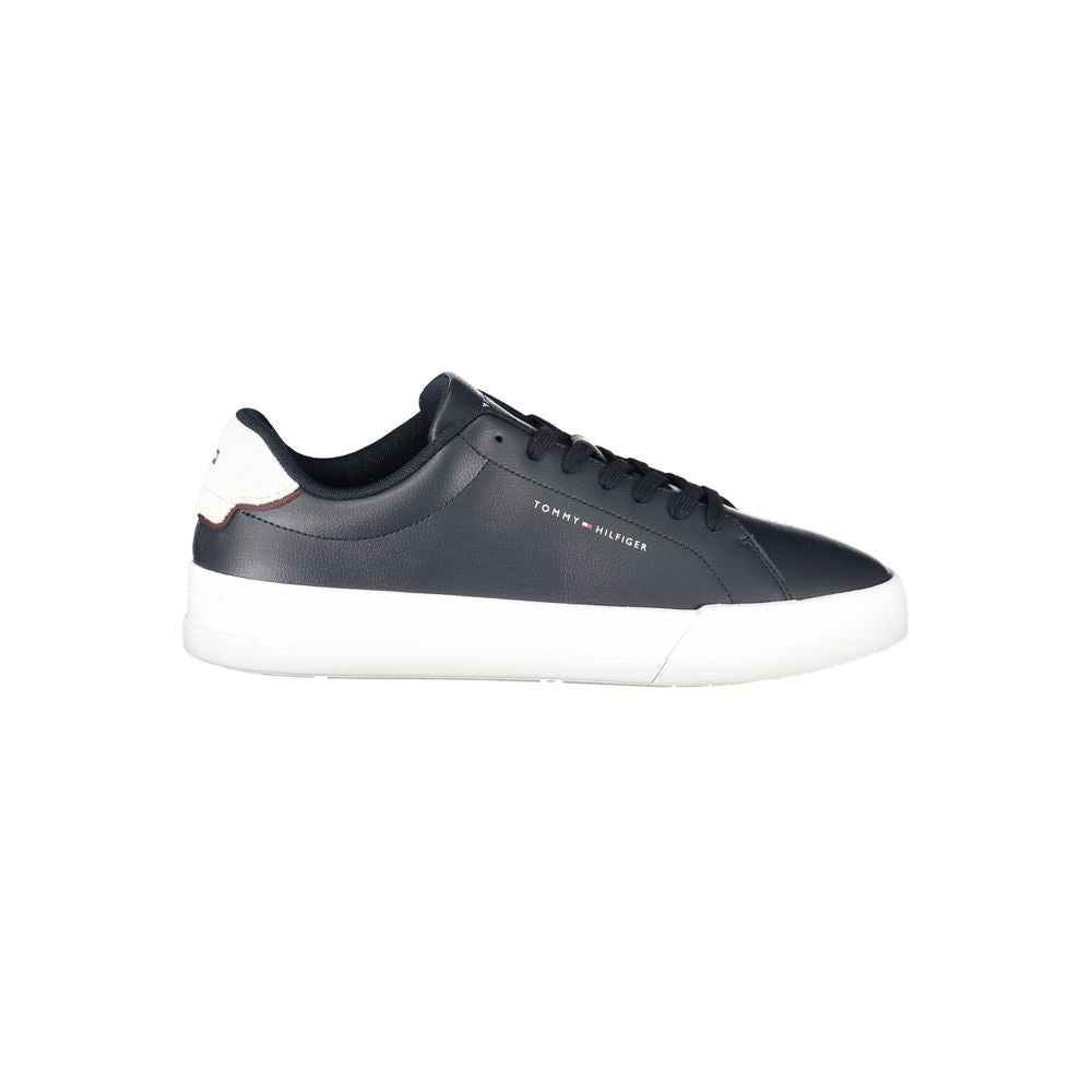 Blue Leather Men Sneaker mens luxury fashion - Mens Edit