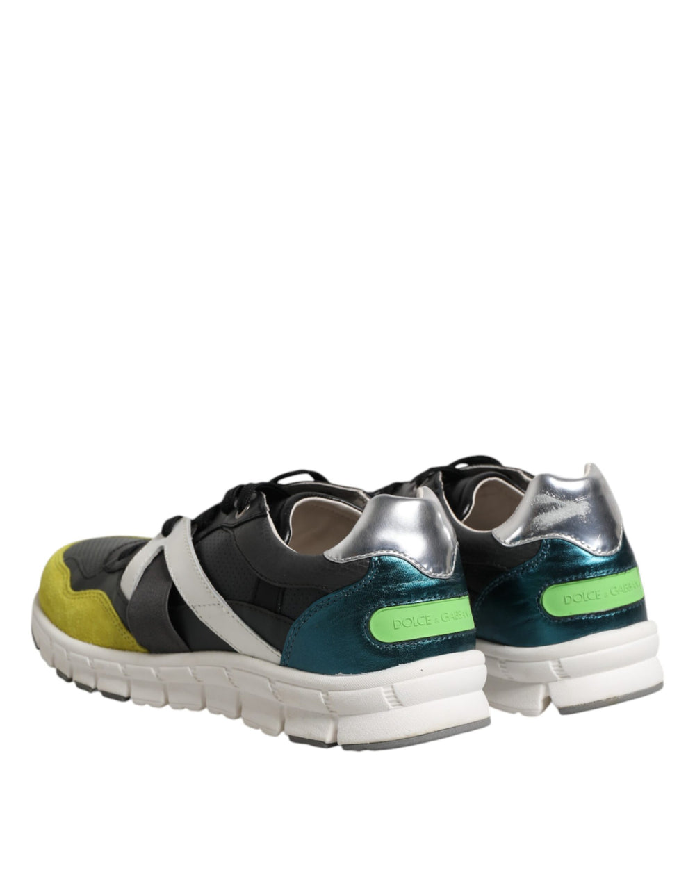 Dolce & Gabbana Calf Leather Low Top Sneakers in Multicolor