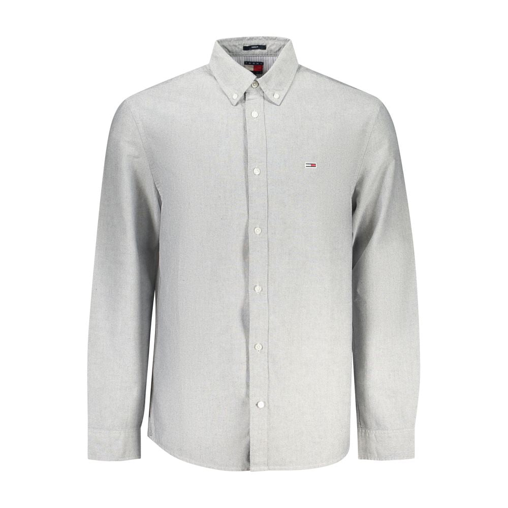 Grigio Cotton Men Shirt mens luxury fashion - Mens Edit