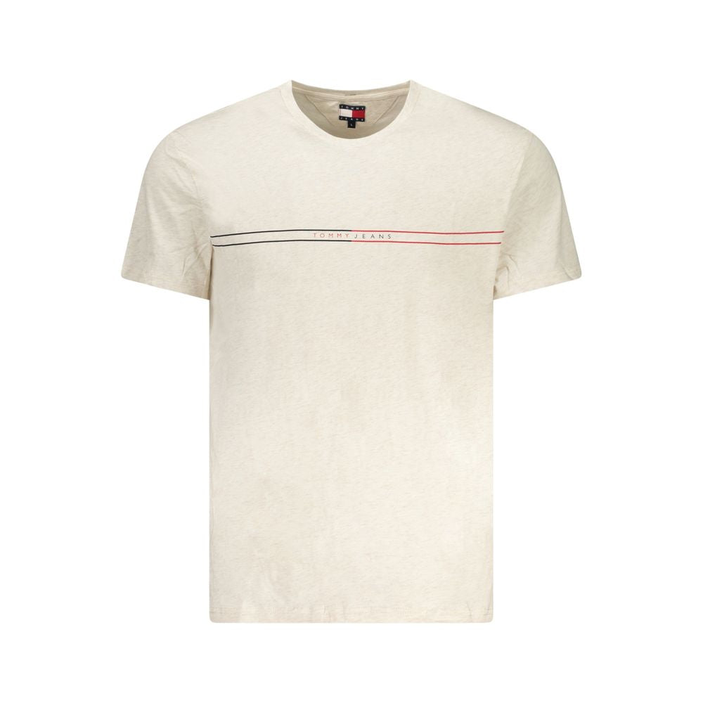 Beige Cotton Men's T-Shirt mens luxury fashion - Mens Edit
