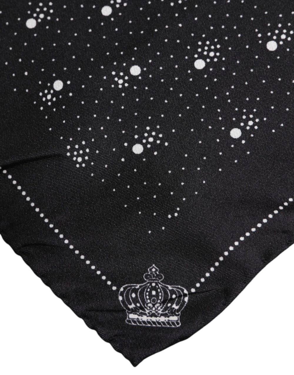 Dolce & Gabbana 100% Silk Square Scarf in Black and White