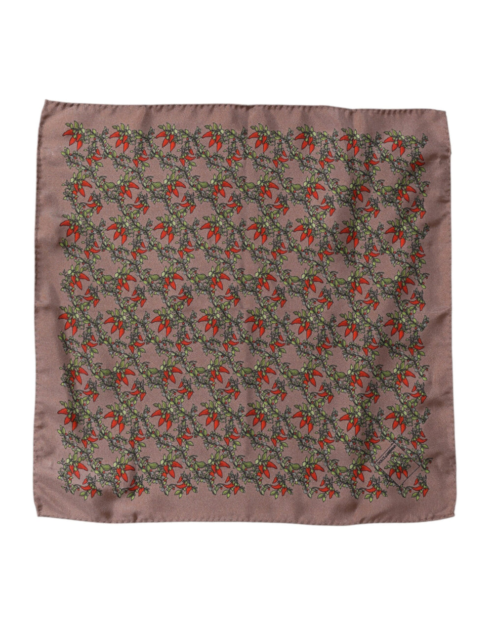 Dolce & Gabbana 100% Silk Square Foulard in Brown