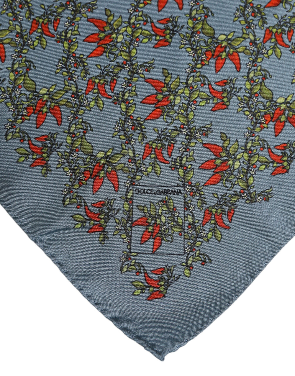 Dolce & Gabbana 100% Silk Pocket Square in Grey