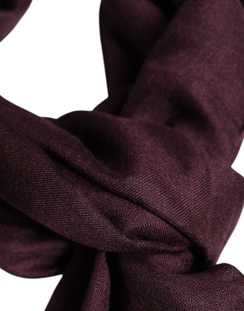 Dolce & Gabbana Cashmere and Silk Neck Warmer Scarf in Maroon