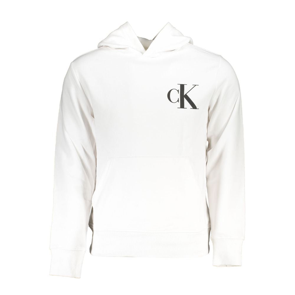 White Cotton Men Sweater with Hood mens luxury fashion - Mens Edit