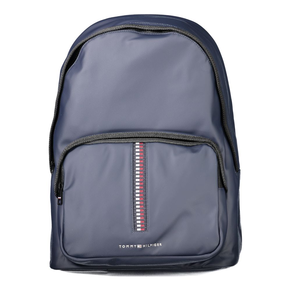 Tommy Hilfiger Blue Polyurethane Backpack