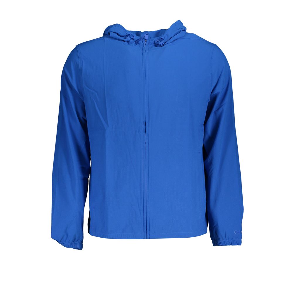 Blue Polyester Men's Sports Jacket mens luxury fashion - Mens Edit