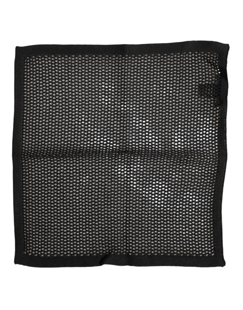Dolce & Gabbana 100% Cotton Patterned Square Foulard in Black