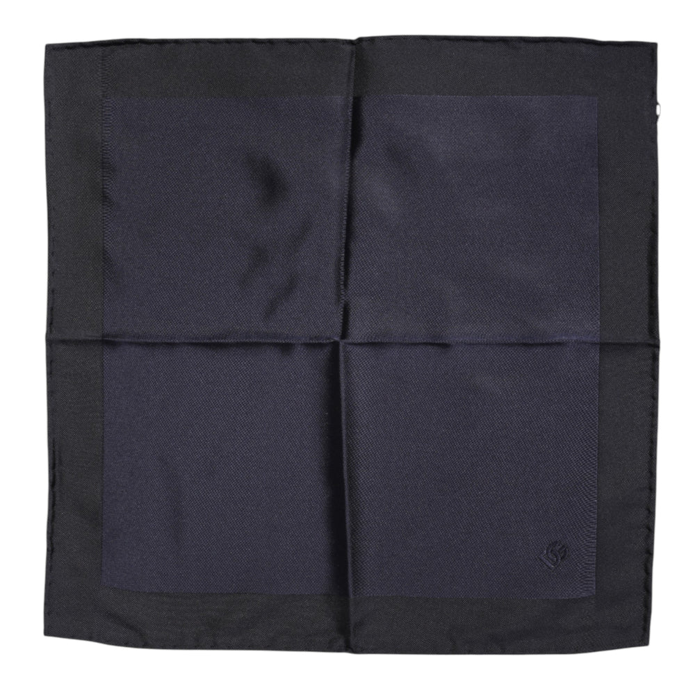 Dolce & Gabbana 100% Silk Pocket Square in Dark Blue