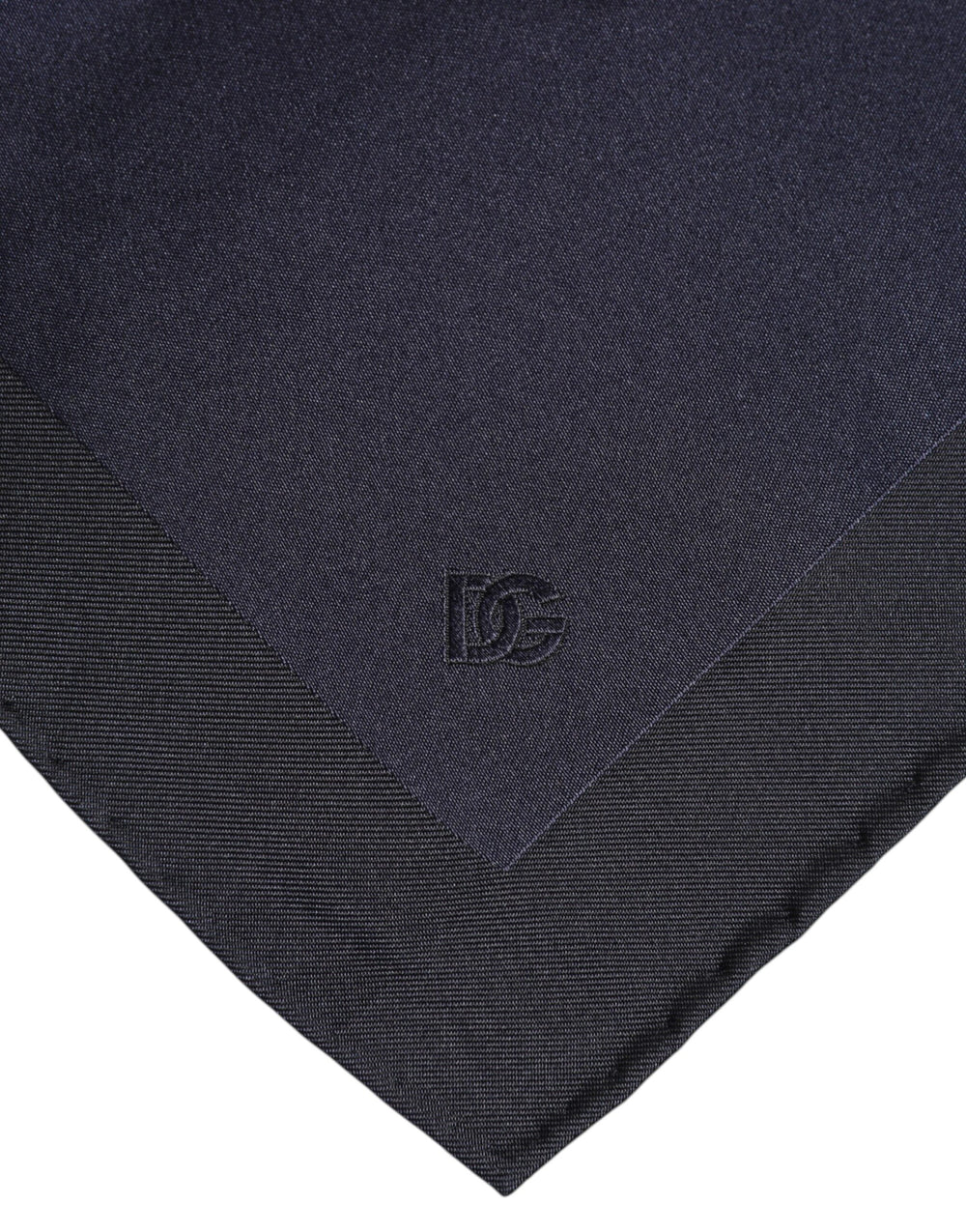 Dolce & Gabbana 100% Silk Pocket Square in Dark Blue