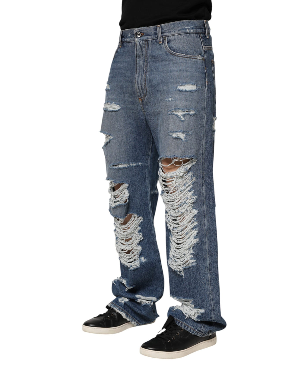 Dolce & Gabbana Straight-Leg Denim Jeans in Blue