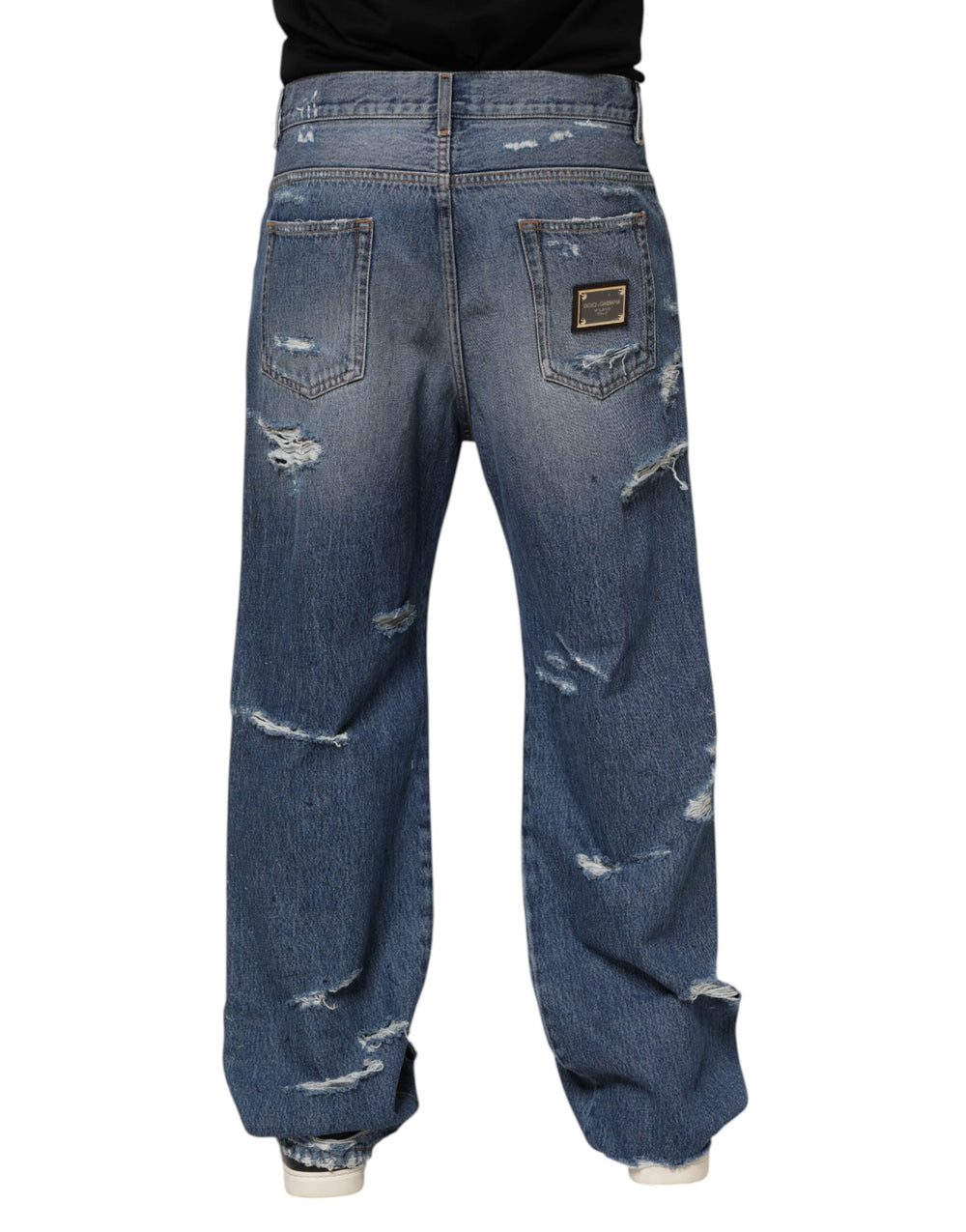 Dolce & Gabbana Straight-Leg Denim Jeans in Blue