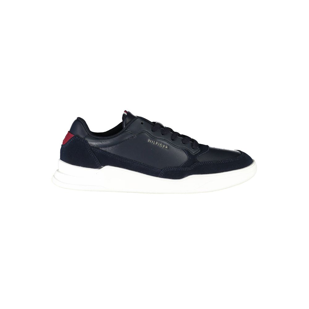Blue Leather Men's Sneaker mens luxury fashion - Mens Edit