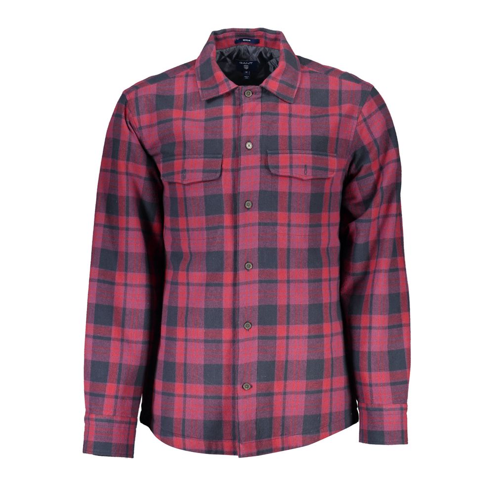 Gant Cotton Men Shirt with Long Sleeves and Italian Collar
