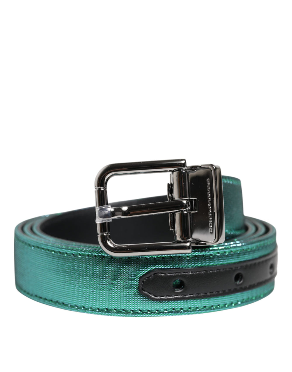Green Black Polyester Metal Buckle Belt mens luxury fashion - Mens Edit