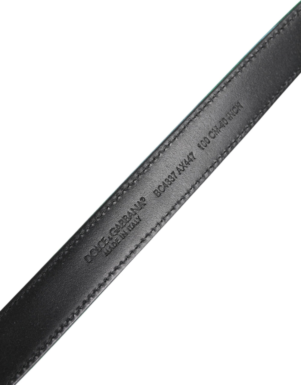 Dolce & Gabbana Polyester Belt in Black and Green