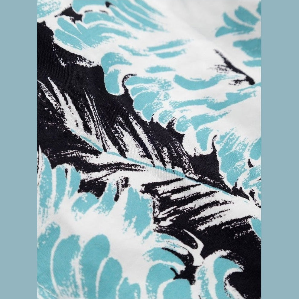 Bottega Veneta Shorts Κολύμβησης με Feather-Print σε Λευκό
