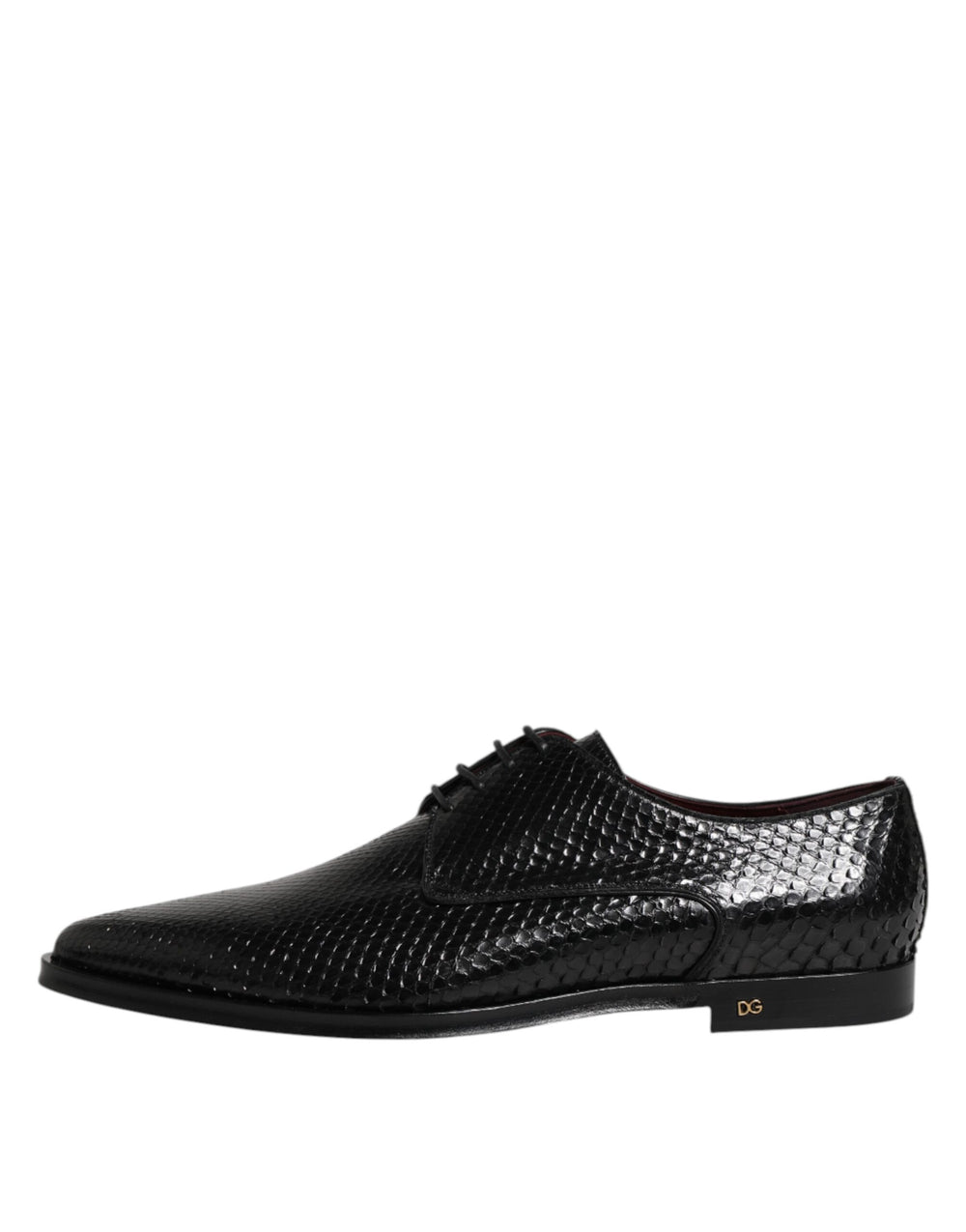 Dolce & Gabbana Python Leather Derby Shoes in Black