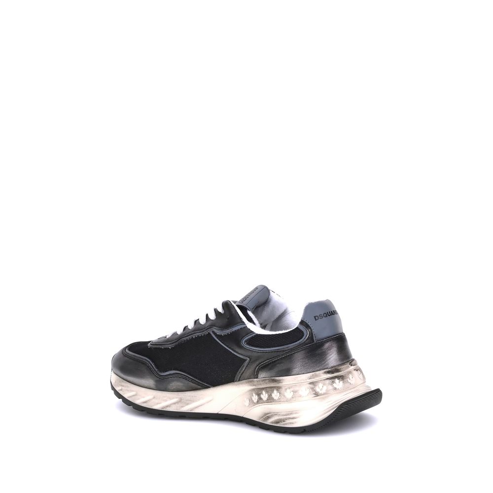 Dsquared² Sneakers από Δέρμα Μοσχαριού σε Μαύρο