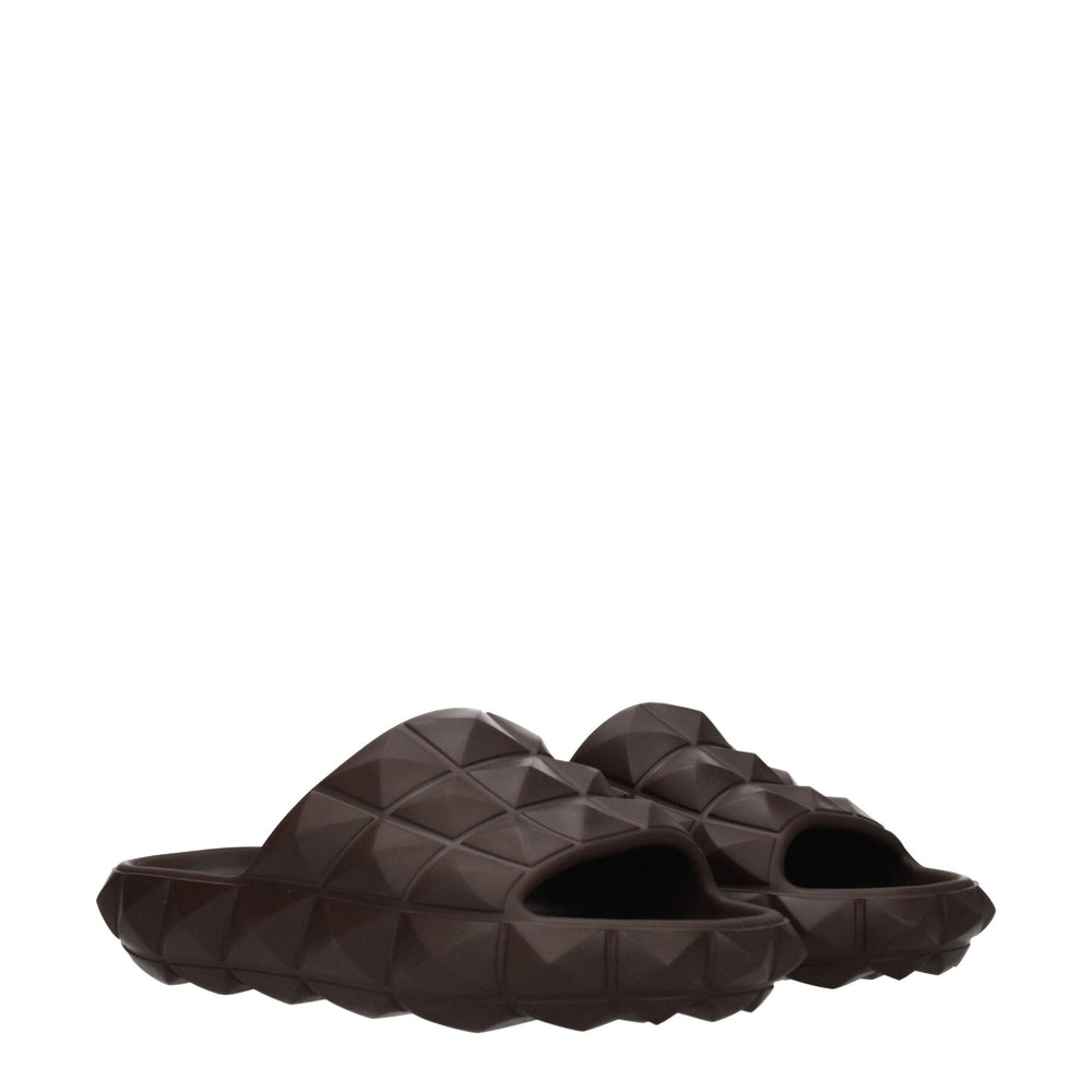 Βαμβακερά slippers Valentino Garavani σε Καφέ