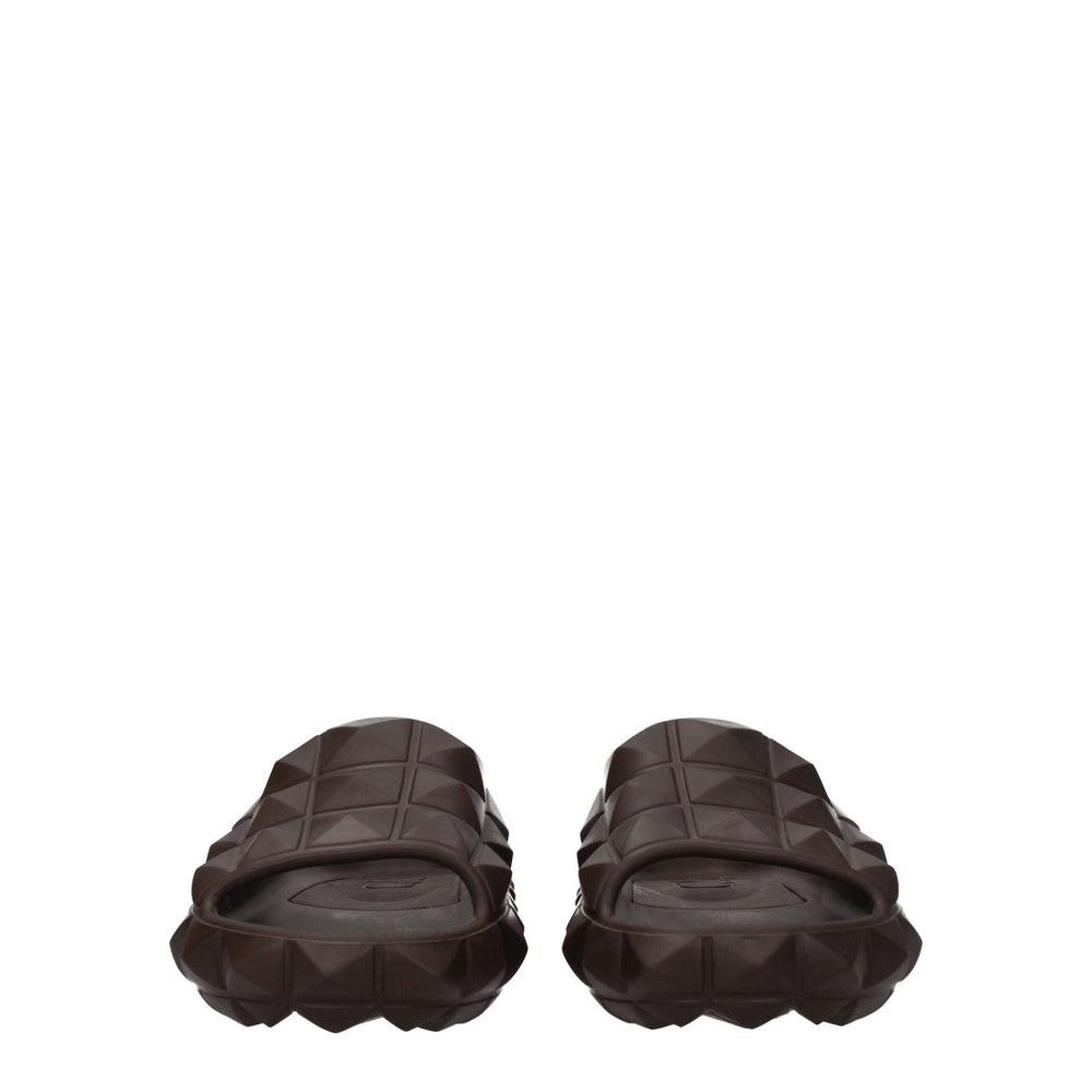 Βαμβακερά slippers Valentino Garavani σε Καφέ