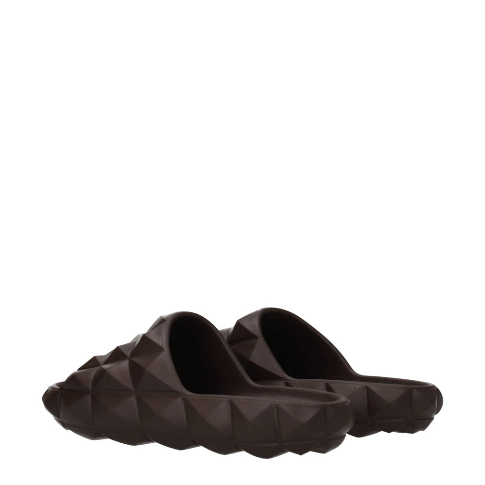 Βαμβακερά slippers Valentino Garavani σε Καφέ