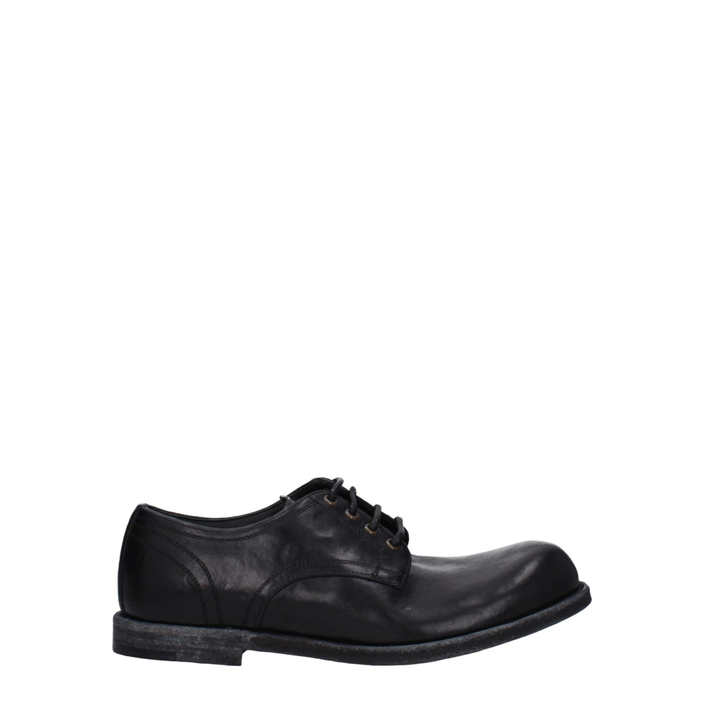 Black Leather Oxfords And Derbies mens luxury fashion - Mens Edit