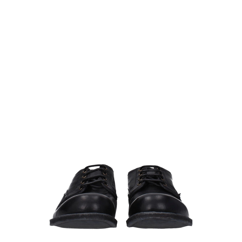 Dolce & Gabbana Leather Oxford Shoes in Black