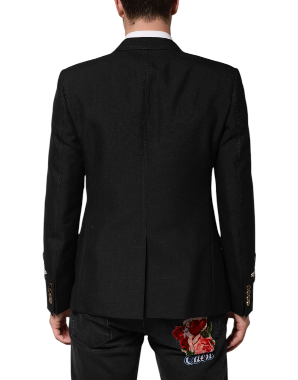 Dolce & Gabbana Wool-Mohair Blazer in Black