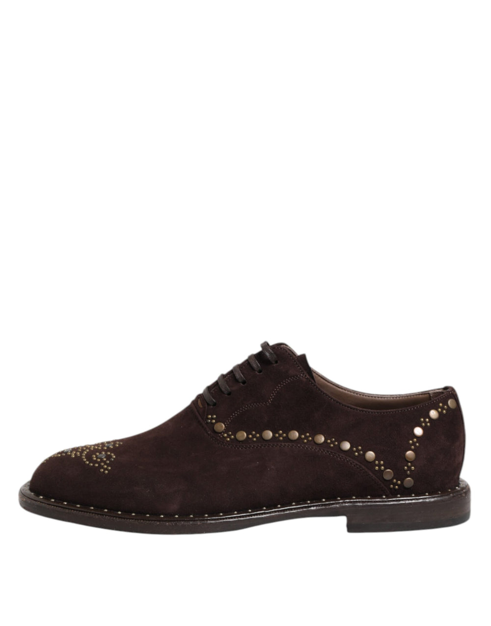 Dolce & Gabbana Suede Lace-Up Oxford Shoes in Brown