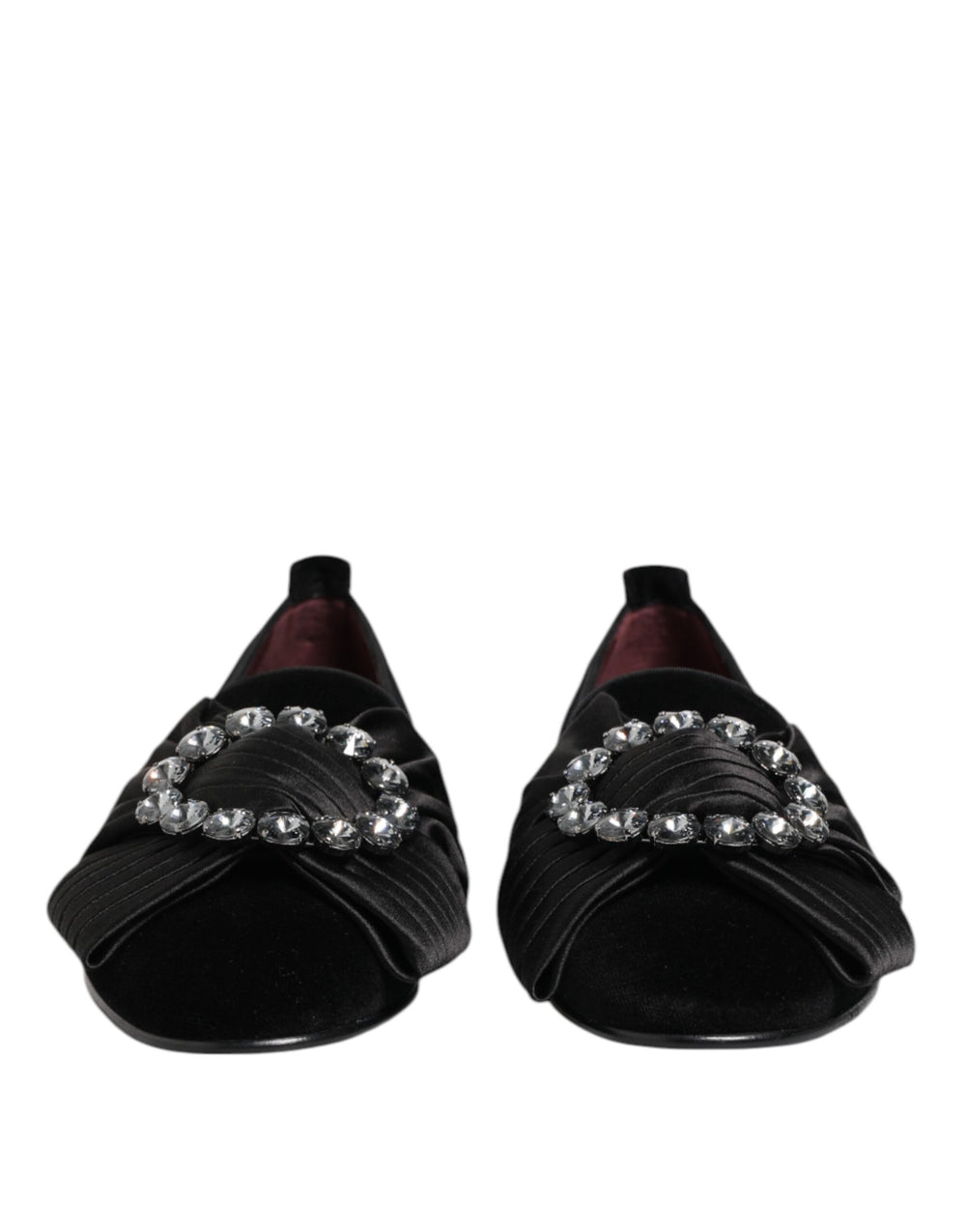 Black VATICANO Crystal Ribbon Slip On Shoes mens luxury fashion - Mens Edit