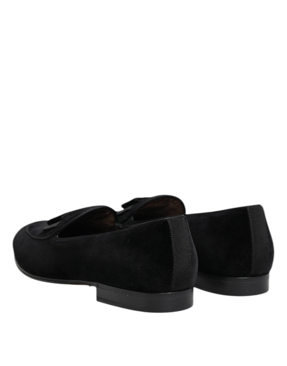 Dolce & Gabbana Velvet Loafers in Black