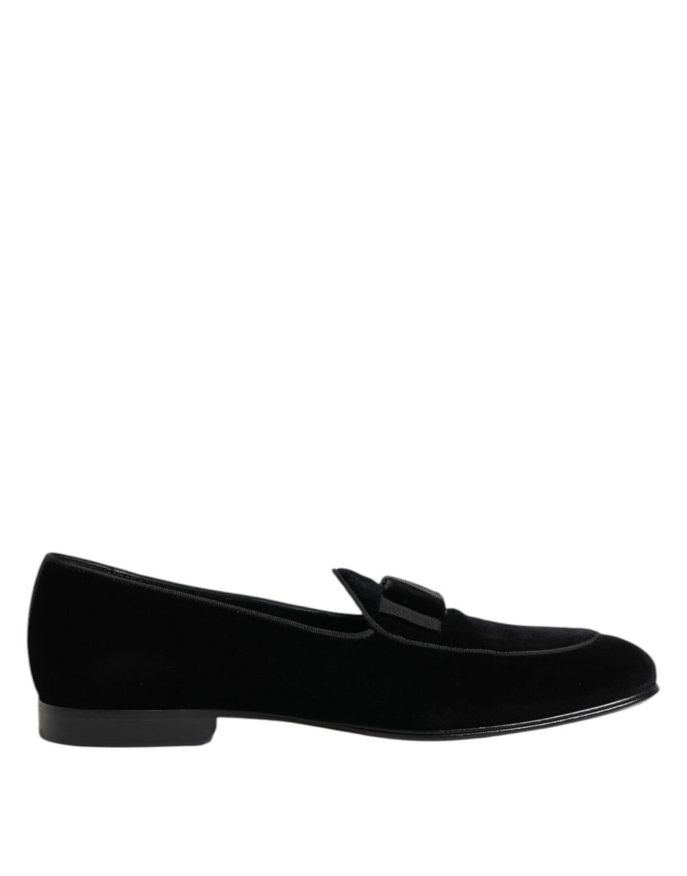 Dolce & Gabbana Velvet Loafers in Black