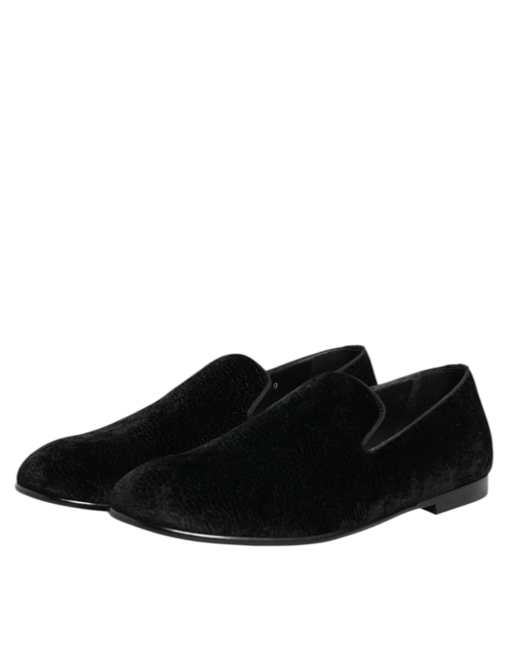Dolce & Gabbana Velvet Loafers in Black