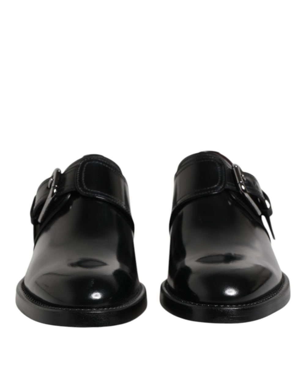 Black Leather Monk Strap Derby Formal Shoes mens luxury fashion - Mens Edit