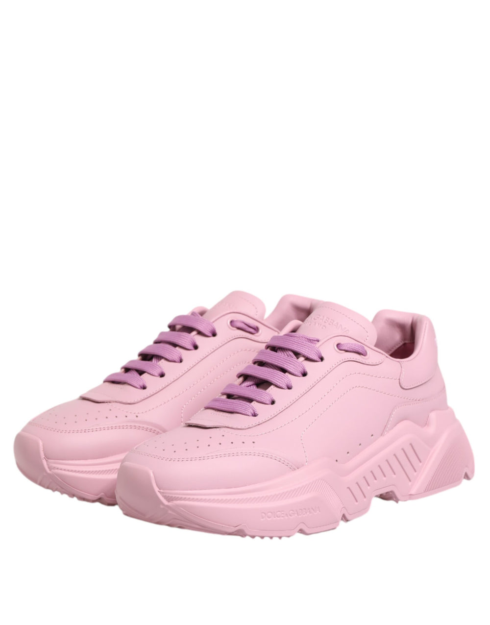 Dolce & Gabbana Calfskin Leather Daymaster Low Top Sneakers in Pink