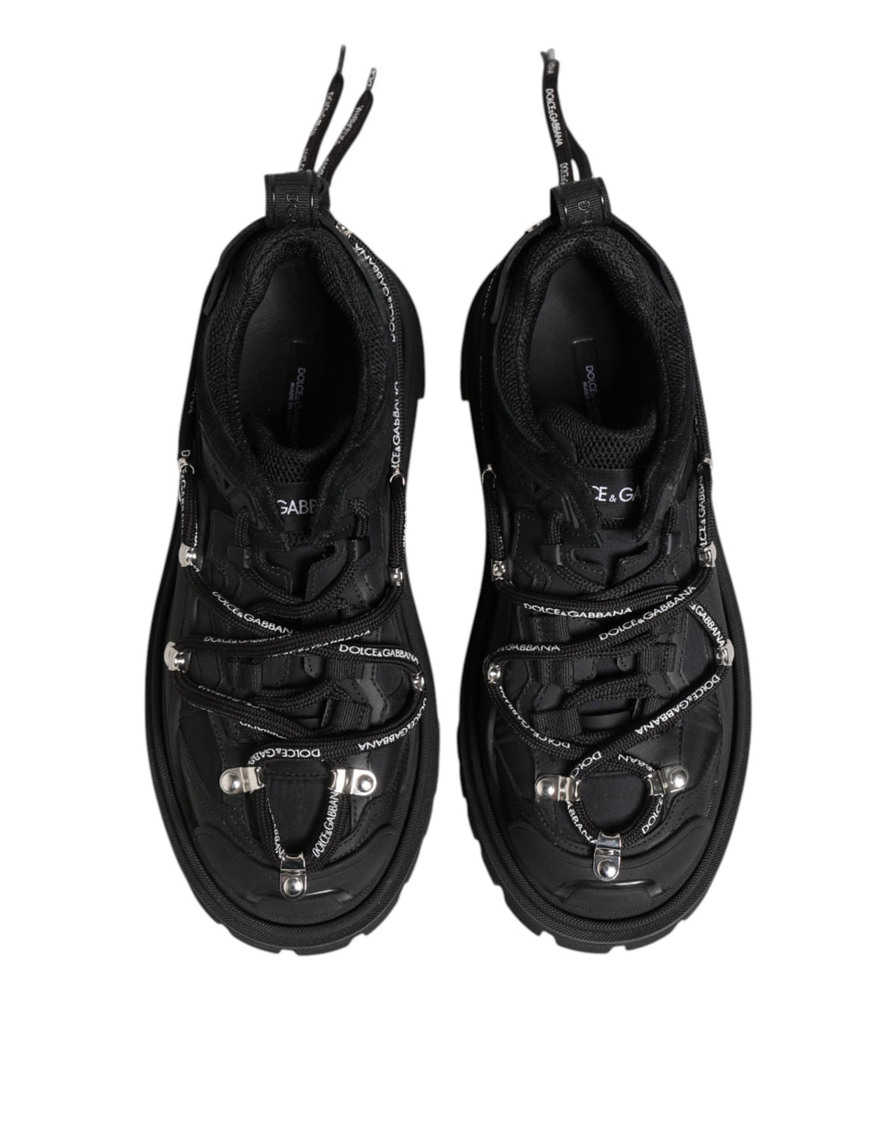 Dolce & Gabbana Low Top Lace-Up Trekking Sneakers in Black