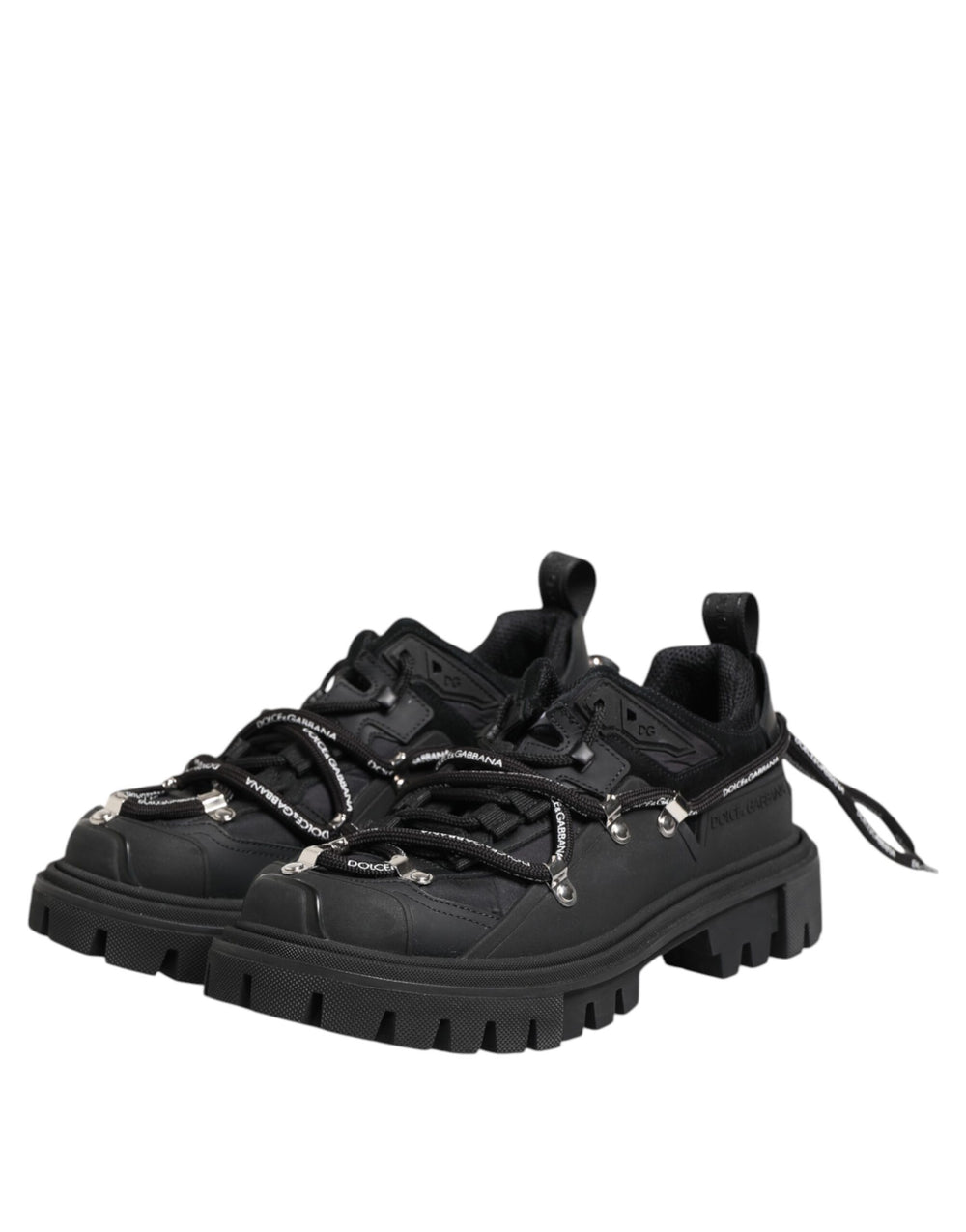 Dolce & Gabbana Low Top Lace-Up Trekking Sneakers in Black