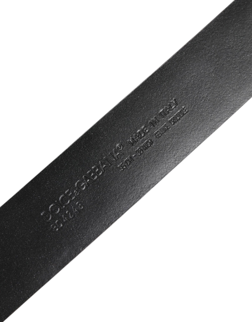 Dolce & Gabbana Caiman Leather Belt in Black