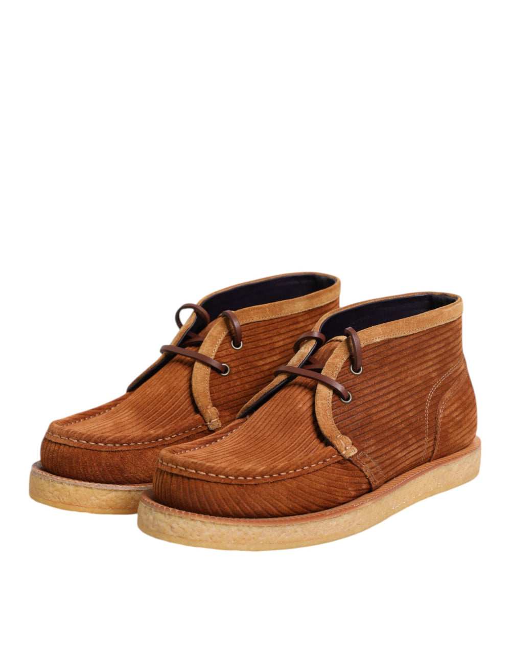 Dolce & Gabbana Suede Nubuck Leather Desert Ankle Boots in Brown