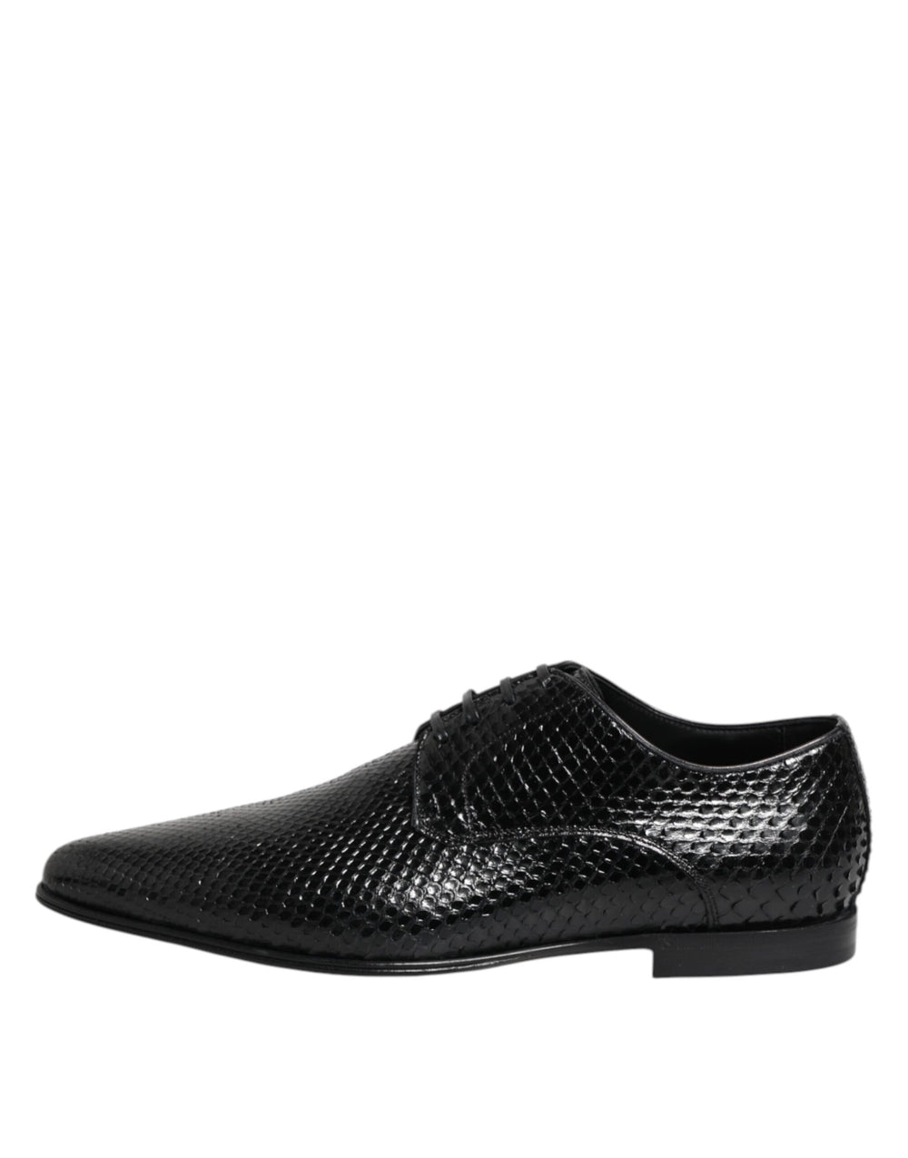 Dolce & Gabbana Python Leather Derby Shoes in Black